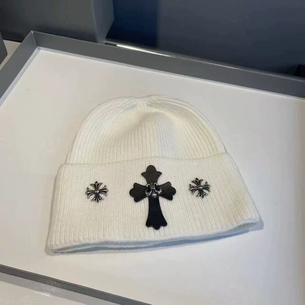 NWT Chrome Hearts White Knit Winter Hat